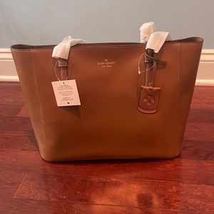 Kate Spade Schuyler Tote Warm Ginger Leather